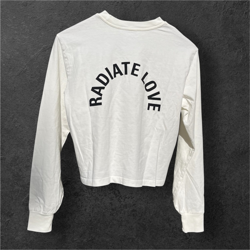 Women's White Long Sleeve Top